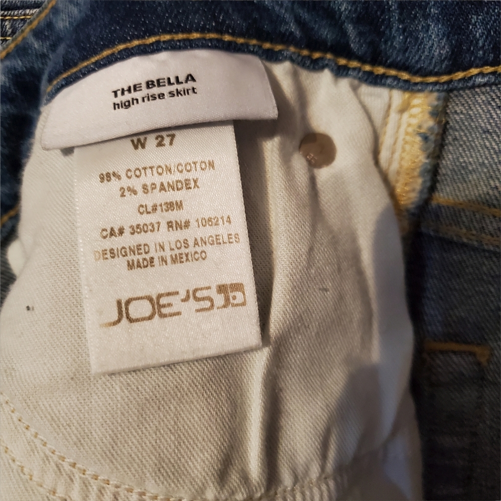 NWT Joe's Jeans, Bella Jean Skirt, sz 27 - Picture 2 of 7